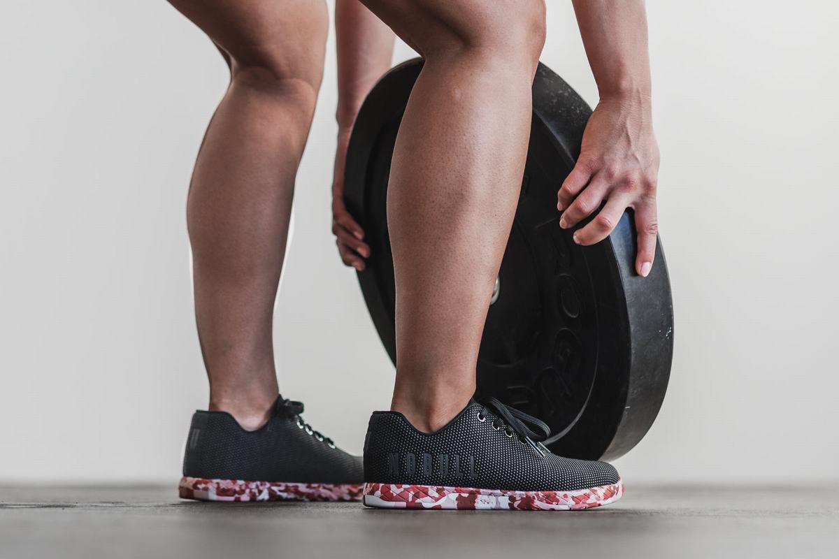 Nobull Superfabric Women's Trainers Black Red | Australia (IW1684)